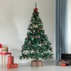 Gardenised Brown Plastic Christmas Tree Stand With Screw Fastener - 2 of 4