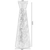 Brushed Paint Unique Straight Design Metal Decorative Floor Vase Flower Holder for Entryway, Living Room - 4 of 4