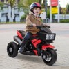 Aosom 6V Kids Motorcycle Dirt Bike Electric Battery-Powered Ride-On Toy Off-road Street Bike w/ Music Horn Headlights Motorbike for Girls Boy Blue - 2 of 4