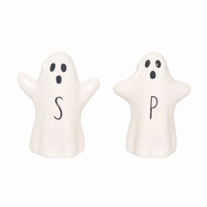 Gallerie II Halloween Ghost Stoneware Salt & Pepper Shakers Set of 2 - 1 of 4