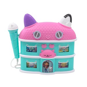 eKids Gabbys Dollhouse Karaoke Microphone and Boombox for Kids and Fans of Gabbys Dollhouse Toys - Purple (GA-115v22OLB) - 1 of 4