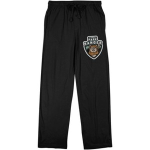 Star Wars Return Of The Jedi Endor Park Ranger Men's Black Sleep Pajama Pants - 1 of 2