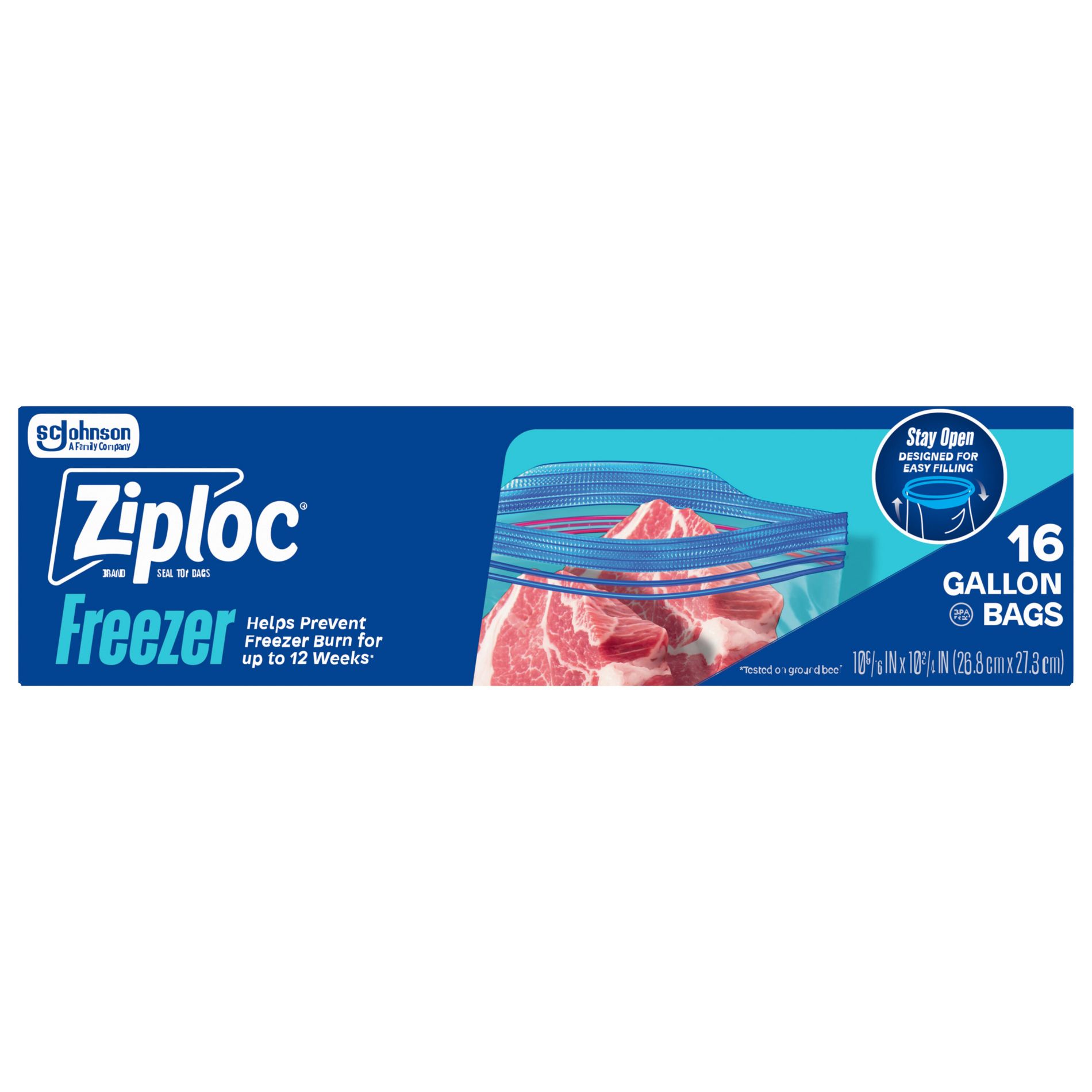 Ziploc Freezer Gallon Bags with Grip 'n Seal Technology