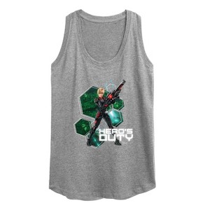 Women's - Disney - Sergeant Tammy Hero's Duty Graphic Racerback Tank - 1 of 4