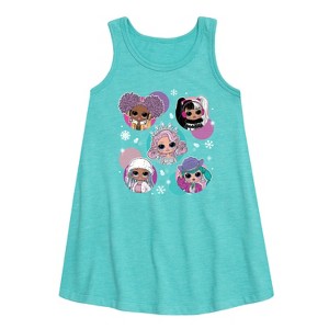 - LOL Surprise! - Winter Dolls Graphic Sleeveless Aline Dress - 1 of 3