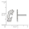Black Bow Jewelry Sterling Silver Cincinnati Bearcats NCAA Post Earrings - 2 of 3