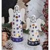 Blue Rose Polish Pottery L3000 Maf Angel Set - 2 of 2