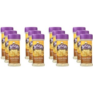 Sylvia's Seasoning Lemon Pepper - Case of 12 - 5.5 OZ - 1 of 4