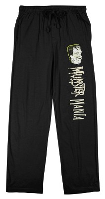 The Munsters Herman Munster Character and Name Men's Black Graphic Sleep Pants