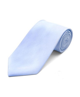 Thedappertie Men's Sky Blue Classic Solid Color Wedding Neck Tie : Target