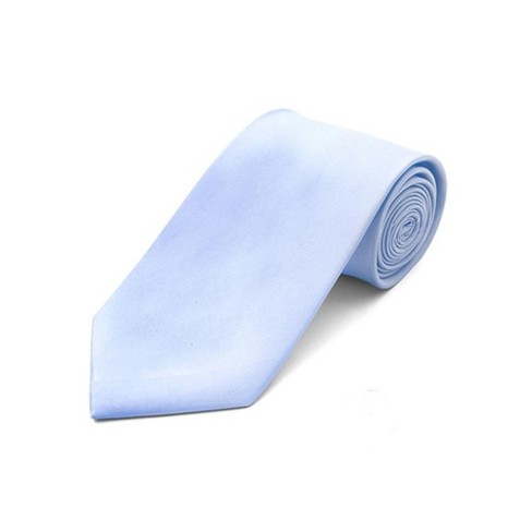Thedappertie Men's Sky Blue Classic Solid Color Wedding Neck Tie : Target