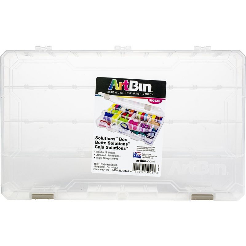 ArtBin Solutions Box 4-48 Compartments-14.125"X9"X2" Translucent, 1 of 9