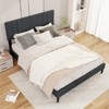 Tangkula Twin / Full / Queen  Size Bed Frame w/ Vertical Channel Tufted Headboard & Wooden Slats - 2 of 4