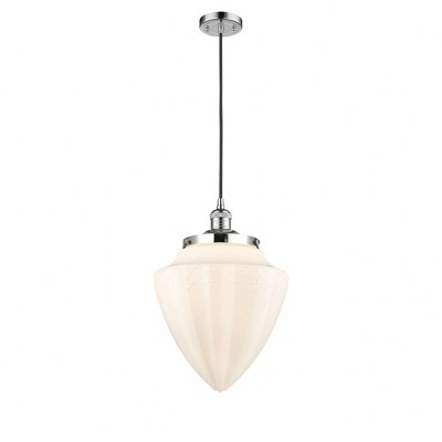 Bullet - 1 Light Cord Hung Mini Pendant In Traditional Style-16.5 Inches Tall and 12 Inches Wide