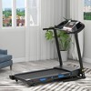 HFYee Walking Pad Treadmill with 3 Incline Options 265 LB Capacity with 2.5HP Silent Motor, Bluetooth Connection, Foldable Treadmill for Home - 2 of 4