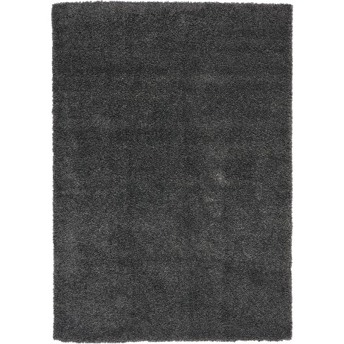 Nourison Malibu Dark Grey Shag Indoor Area Rug Msg01 6'7