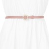 Allegra K Women's Plus Size Pearl Narrow Faux Leather Jeans Dresses Pants Adjustable Waist Belts 105cm/41.33" - 4 of 4