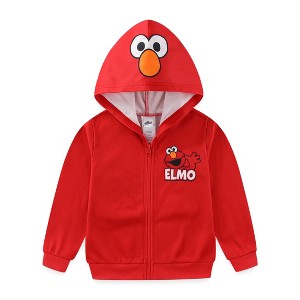 Sesame Street Elmo Boys Full Zip Up Hoodie For Toddler - Size 2T - 1 of 4