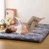 Floral Floor Mattress Japanese Style Floral Print Futon Mattress, Portable Floor Bed Mattress Roll Up Mattress for Camping RV Travel Guest Room - 3 of 4