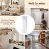 The Misty Moon White Hall Tree with Cabinet and 3 Hanging Hooks Multi-functional Storage Bench with Coat Rack - 2 of 4