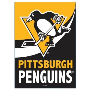 NHL Pittsburgh Penguins Garden Flag 12x18 Double Sided, Officially Licensed Sports Flags For Outside, Indoor and Outdoor Flags for Hockey Fans - 1 of 1