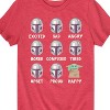Boys' - The Mandalorian - Mandalorian Moods Short Sleeve Graphic T-Shirt - 2 of 4