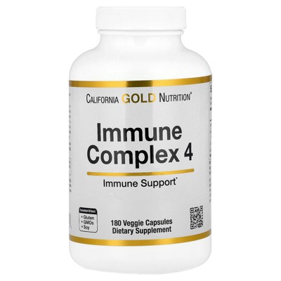 California Gold Nutrition Immune Complex 4, 180 Veggie Capsules