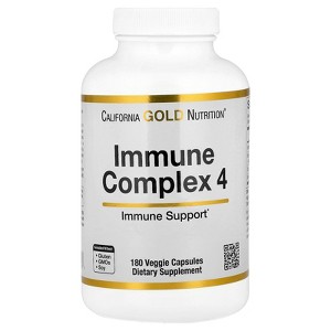 California Gold Nutrition Immune Complex 4, 180 Veggie Capsules - 1 of 4