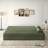 KWPZQEB Convertible Folding Sofa Bed, Corduroy Fabric Foam-Filled Couch with 2 Pillows, Modern Folding Loveseat Sofa for Living Room, Bedroom - 4 of 4