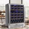 Acekool 51-Bottle Built-In Wine Cellar - White Metal Frame with Dual Zone Cooling (41-61°F) - 4 of 4