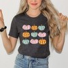 Simply Sage Market Women's Floral Pumpkins Chart Short Sleeve Graphic Tee - 2 of 3