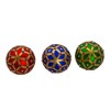 Kurt Adler 80MM Glass Red, Green and Blue Jewel 6-Piece Ball Ornament Set - 4 of 4