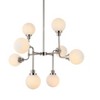 Elegant Lighting Hanson 8 lights pendant in polished nickel with frosted shade - 3 of 4