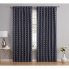 HLC.ME Franklin Moroccan 100% Complete Blackout Heavy Thermal Insulated Rod Pocket Back Tab Curtain Panels, Set of 2 - 2 of 4
