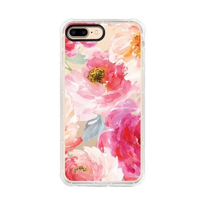 OTM Essentials Apple iPhone 8 Plus/7 Plus/6s Plus/6 Plus Tough Edge Florals &#38; Nature Clear Case - Watercolor Peonies