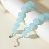 Colorful Beaded Choker Necklace - Adjustable Resin Candy Beads for Women - 4 of 4
