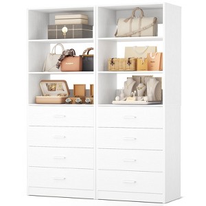 Besiost Closet Organizer System with Wood Drawers and Shelves - 1 of 4