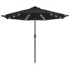 Sonkuki 9ft LED Round Outdoor Patio Market Umbrella w/Aluminum Pole and 8 Sturdy Ribs - 2 of 4