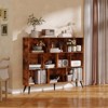 10 Cube Bookshelf, Wooden 3 Tier Open Shelf Bookcase ,  for Home Office, Living Room, Bedroom, - 3 of 4