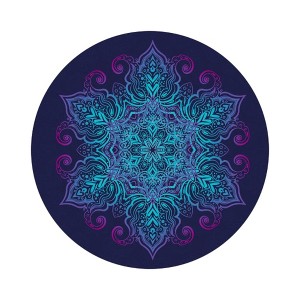 Toyzone World Purple Round Natural Rubber Yoga Mat - 1 of 3