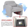 Teddy Fleece Single Sofa Chair with Arms and Pillow - 3 of 4
