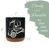 Elanze Designs Kitchen Utensil Holder With Non Slip Cork Base Large 8 Inch Ceramic Storage Crock Sport Themed Countertop Organizer Golf Cart Black - 2 of 4