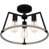 Quoizel Lighting Tippet 3 - Light Semi-Flush Mount in  Matte Black - 3 of 4