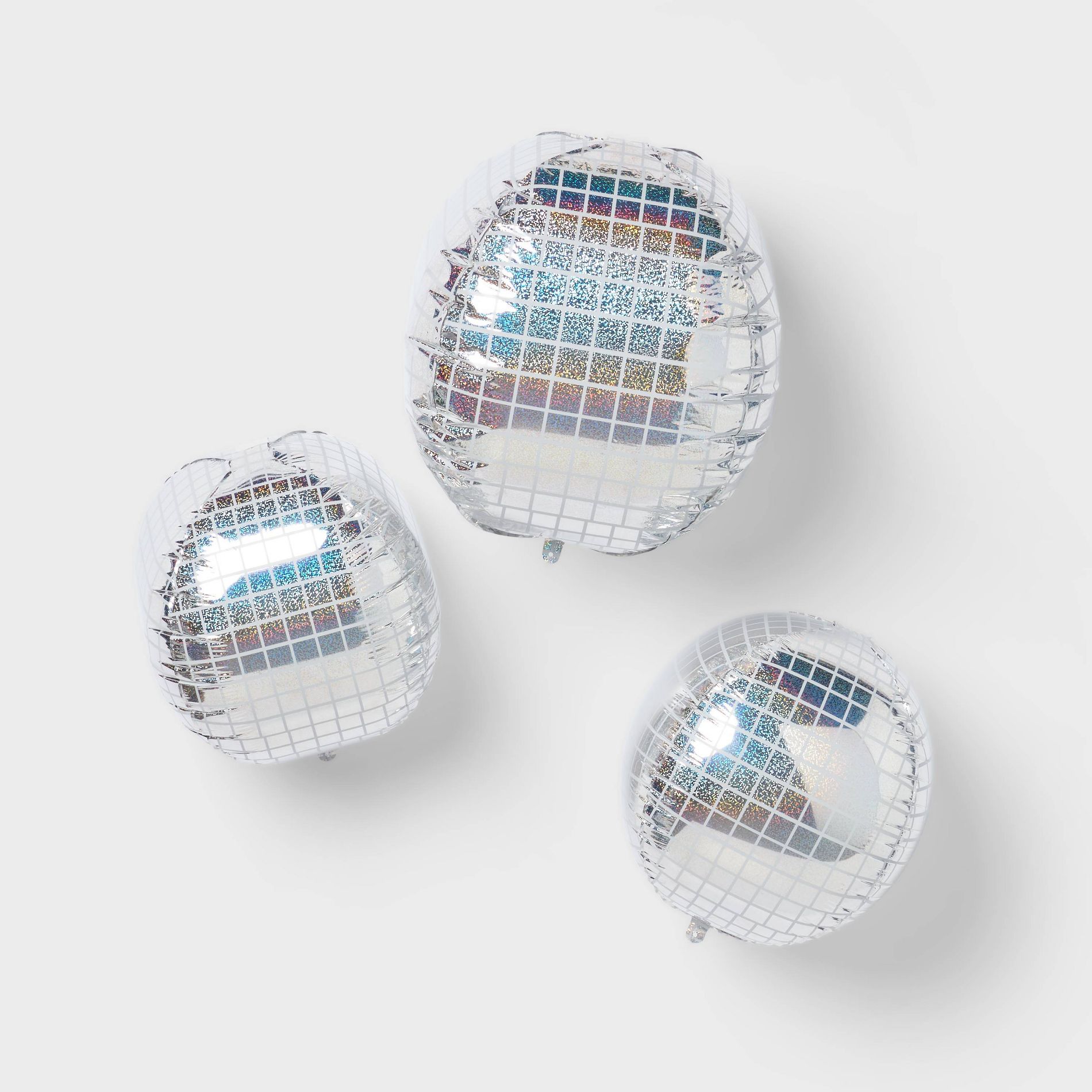 Disco Ball Shaped Foil Balloons 3ct - Spritz™