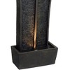 NAYSAYE Fountain Polyresin Tower Design with Cascading Water for Garden Patio Indoor Outdoor, Gray, 10.5"*41"*25" - 4 of 4