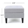 Contemporary Upholstered Storage Ottoman Bench with Tufted Seat and Soft-Close Lid for Living Room -3irtyhousy - 4 of 4