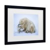 Trademark Fine Art - Anton Belovodchenko Polar Bear With Mom Matted Framed Art - image 3 of 4