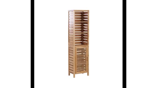 Bracken Tall Cabinet Natural - Linon, 2 of 13, play video