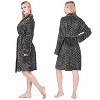 PAVILIA Short Robes for Women, Plush Soft Bathrobe Womens Lightweight, Fluffy Fuzzy Robe Knee Length, Shower Spa - 2 of 4