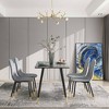 NicBex Dining Table 47.2" Modern MDF Tabletop Dining Table with Metal Legs for Kitchen, Dining Room - 4 of 4